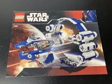 LEGO Star Wars - Jedi Starfighter With Hyperdrive Ring (7661) Manual Only USED