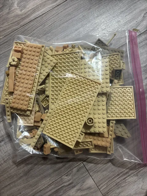 LEGOS Tan Assorted Lot 15.4 Oz