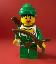 VINTAGE 1990 LEGO Forestwoman Minifigure Forestmen Castle Forest Woman SET 6071