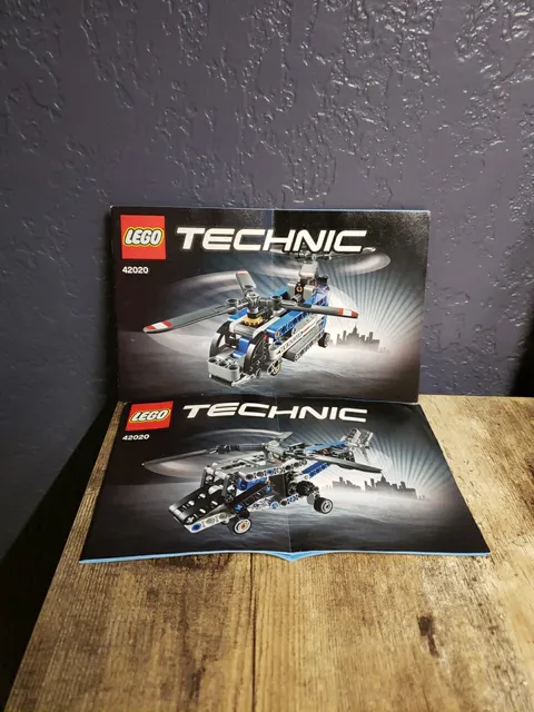 LEGO 42020: Technic Twin Rotor Helicopter - Instruction MANUAL ONLY  - 2 Books