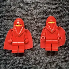 Vintage LEGO Star Wars Royal Guard Minifigure Lot of 2 with Red Capes