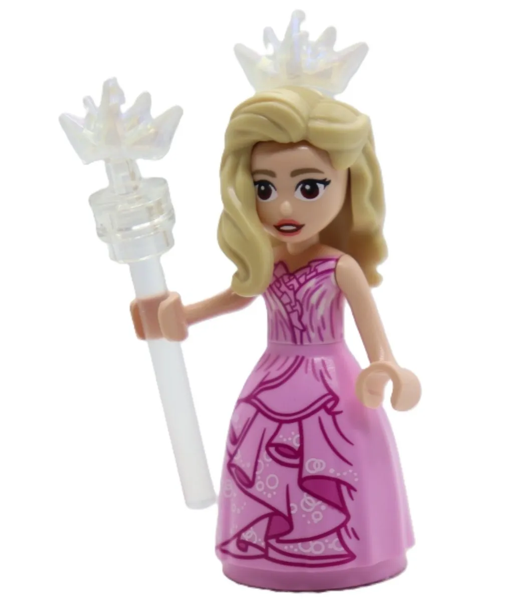 new LEGO Wicked Mini Doll - Glinda the Good in pink dress, includes wand