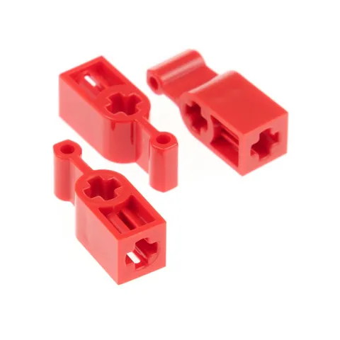 3x LEGO Technic Gear Shift Lever Red Clutch Axle Hole 4160522 51149 6641