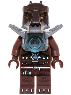 LEGO® Minifigure LEGENDS OF CHIMA loc109 Crug Flat Silver Armor