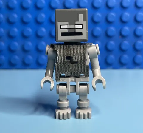 Lego Minecraft Skeleton Stray Minifigure min061 with Cape 21142