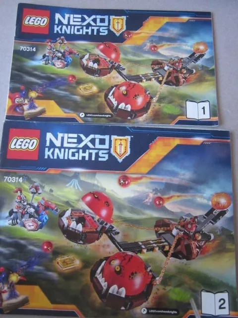 Lego Building Instructions Instruction 70314 Nexo Knights Parts 1 and 2, part 1 and 2