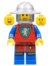 LEGO Castle Minifigure Lion Knight - Male, Kettle Helmet From Set 10305 Cas562