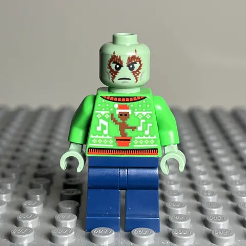 LEGO Drax Minifigure Holiday Sweater sh0837 Guardians Galaxy 76231 GOTG CMF 1X