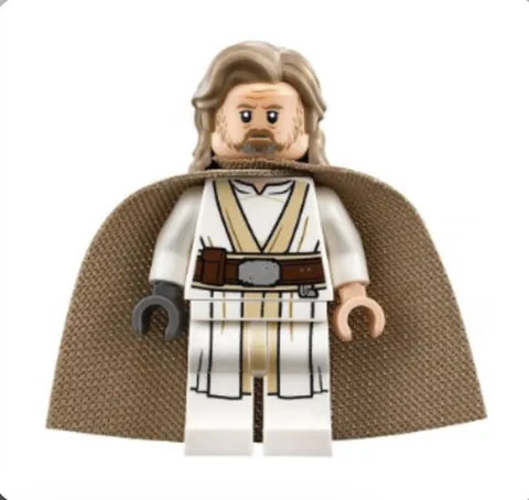 Brand New LEGO Star Wars Luke Skywalker Minifigure Old Jedi Master + lightsaber!