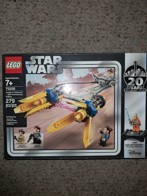 LEGO Star Wars Anakin's Podracer 20th Anniversary Edition 75258 279 Pieces