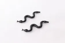 Lot Of 2 Black Snake LEGO Animal Minifigures Lot part 30115