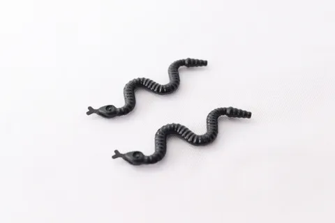 Lot Of 2 Black Snake LEGO Animal Minifigures Lot part 30115