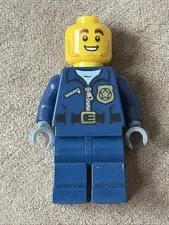 LEGO City Helicopter Pilot Minifigure Police Station 60047
