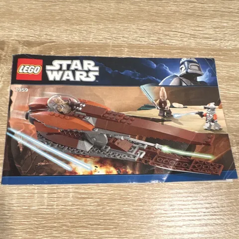 LEGO Star Wars Geonosian Starfighter 7959 Instruction Manual Booklet WIN 2011