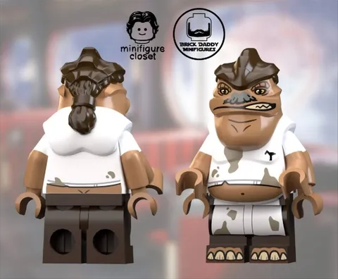 LEGO Star Wars Brickdaddy Minifigure Dexter Jettster BIg One Custom Minifigure