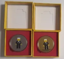 2 X Lego coin Policeman -2025 Lego store Korea membership, exclusive & rare!!