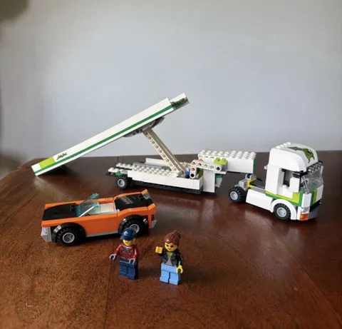 LEGO City 60305 Car Transporter Retired Set Truck Car 2 Minifigures