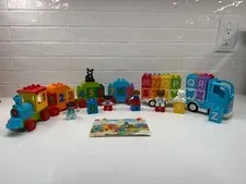 COMPLETE - Lego Duplo Alphabet Truck and Number Train - Lego 10915 and 10847