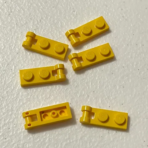 Lego 60478 Yellow Replacement Add-on Pieces Parts Lot of 6