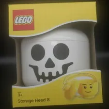 Lego Storage Head Skeleton Skull Small New in Box Halloween