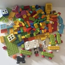 Lot 150+ Lego DUPLO Building Blocks People Vehicles
