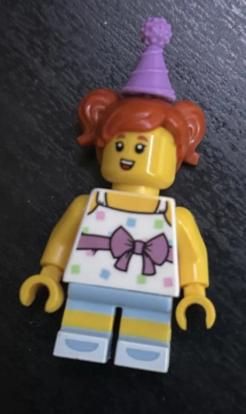 LEGO CMF Series 18 - Birthday Party Girl (col317) Retired Minifigure