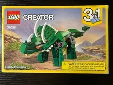 Lego Creator Instruction Manual #31058 Dinosaur Excellent Condition