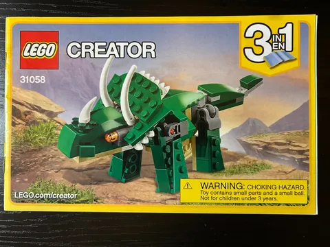 Lego Creator Instruction Manual #31058 Dinosaur Excellent Condition