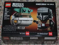 Lego Star Wars BrickHeadz The Mandalorian & the Child 75317. New. 295 pcs. Grogu
