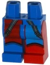LEGO® Part 970d29pb01 - Hips and 1 Red Left Leg