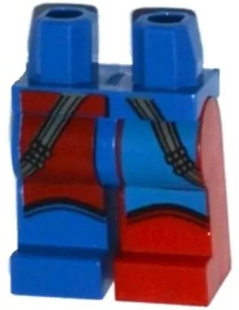 LEGO® Part 970d29pb01 - Hips and 1 Red Left Leg