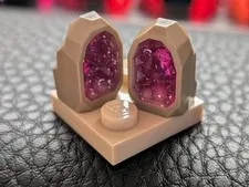 Lego Rock Crystal Nougat Purple Transparent Sparkle Sparkly 1002 City, Pair