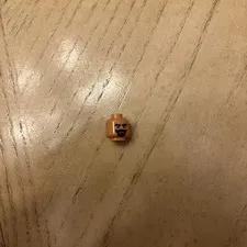 LEGO - Minifig, Head Beard w/ Thick Black Moustache & Eyebrows - Flesh