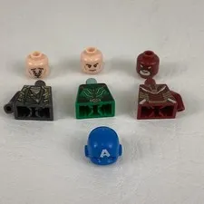 Lego Marvel Minifigures Lot Parts Pieces Iron Man Beetle Loki Captain America 