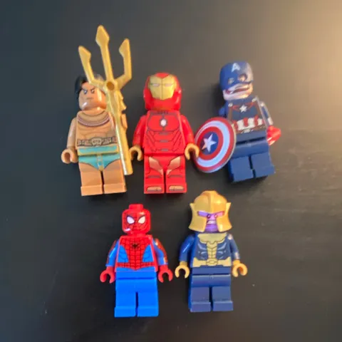 LEGO Marvel Super Heroes Avengers Minifigure Lot of 5 Iron Man Thanos