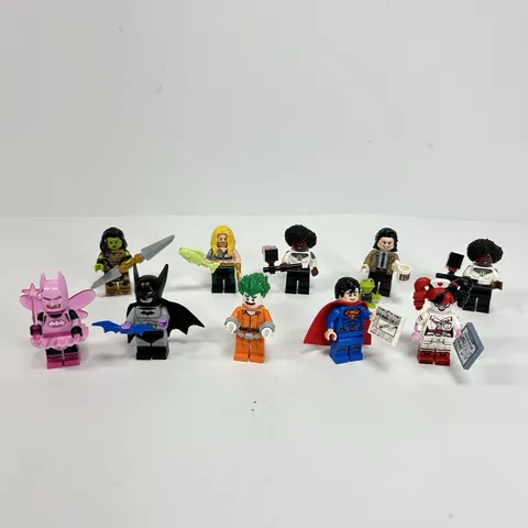 Lego DC Super Heroes Marvel Minifigures 71026 Lot Of 10 Batman Superman Aqua-man