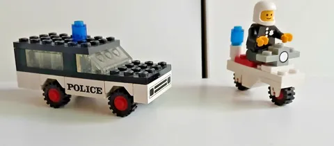 GENUINE LEGO SET 644 POLICE MOBILE PATROL COMPLETE BUILD NO BOX NO INSTRUCTIONS