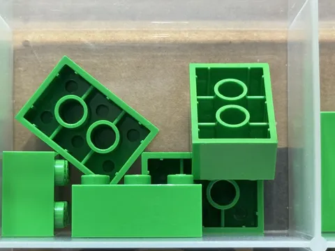 LEGO Parts - Bright Green Brick 2 x 3 - No 3002 - QTY 5
