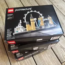 LEGO Architecture: London (21034), Paris (21044), Tokyo (21051) BOXES ONLY