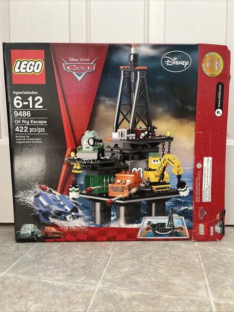 LEGO Cars: Oil Rig Escape (9486) 422 Pieces Complete Set