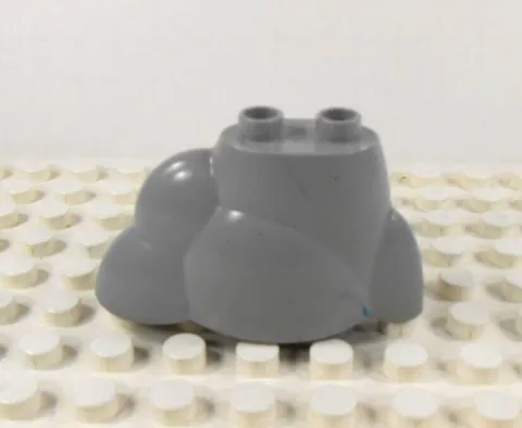 Lego Duplo Item Boulder/Rock/Stone 2 post (1) slate gray