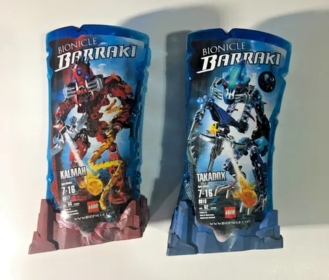 LEGO Bionicle 8916 Takadox & 8917 Kalmah  New Unopened MISB Sealed Toy Rare HTF