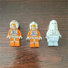 LEGO Star Wars Minifigure Lot of 3 2 Rebel Pilot Minifigures & Snowtrooper