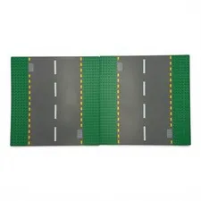 Vintage Lego 10X10 Street Road Building Green Base Plates Lot Of 2 44336 2-01