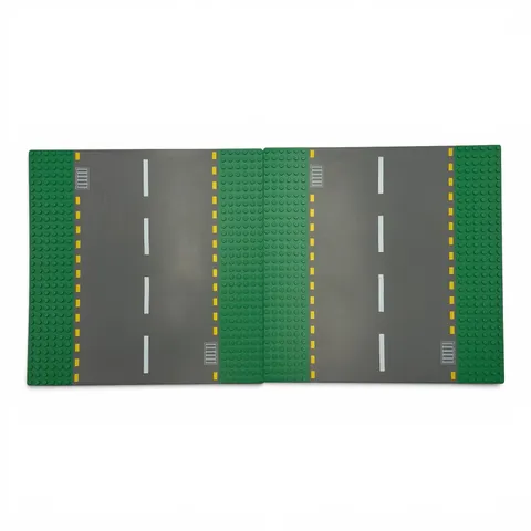 Vintage Lego 10X10 Street Road Building Green Base Plates Lot Of 2 44336 2-01