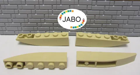 (G1/12/5) LEGO 4x 42023 Arch Brick Slope Negative Inverted 6x1 Tan 10134 4884