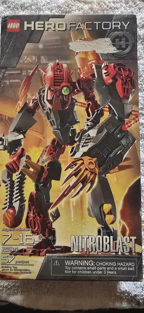 LEGO HERO Factory Nitroblast 2194 Complete Set 57 Pieces Box