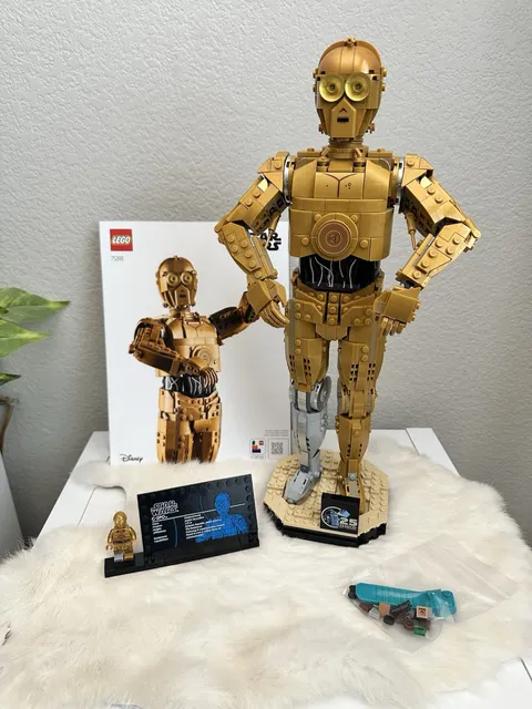LEGO STAR WARS C-3PO SET (75398)-complete With Manual,MiniFigure, Display Plaque