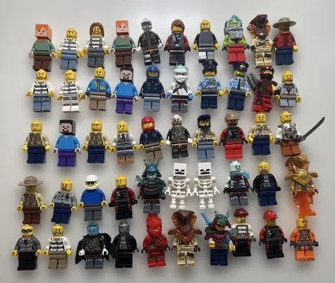 LEGO Minifigure Lot Set of 50 Bulk Sale