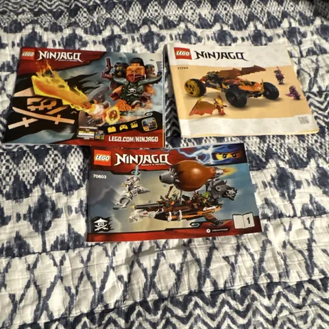 LEGO NINJAGO Instruction Manual Booklets Lot English Illustrated 70603 71769